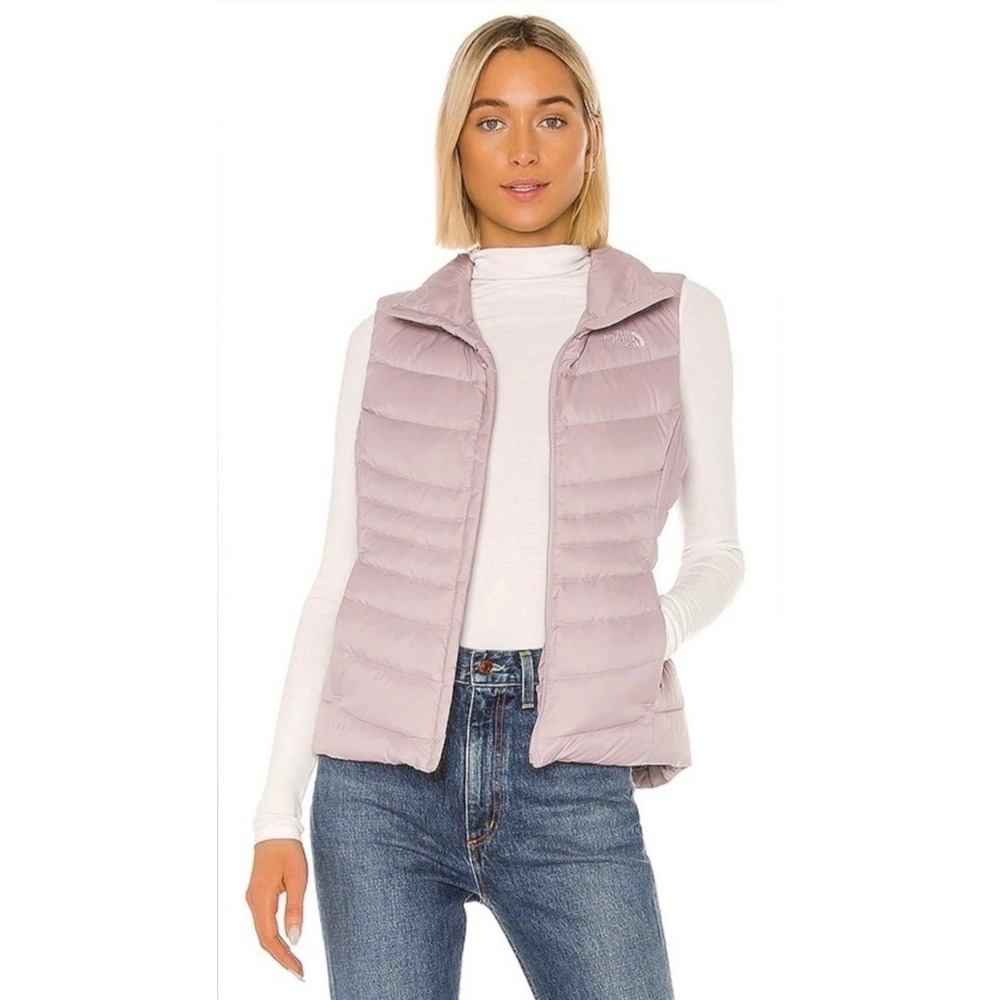 The North Face Womens 550 Down Puffer Vest Lavender Purple Small NWOT
